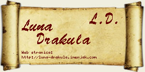 Luna Drakula vizit kartica